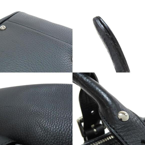 BURBERRY Black Leather Tote Bag - Picture 8 of 11